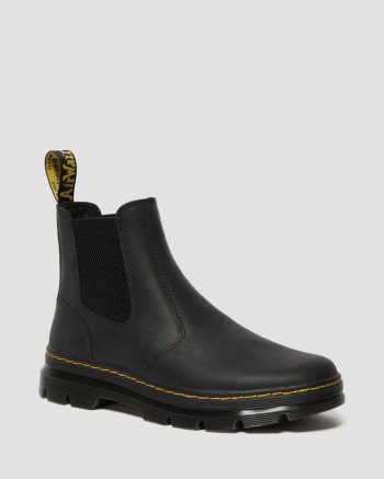Dr Martens 2976 Leather Casual Chelsea Cizmy Panske Čierne | 8135-RUOGN